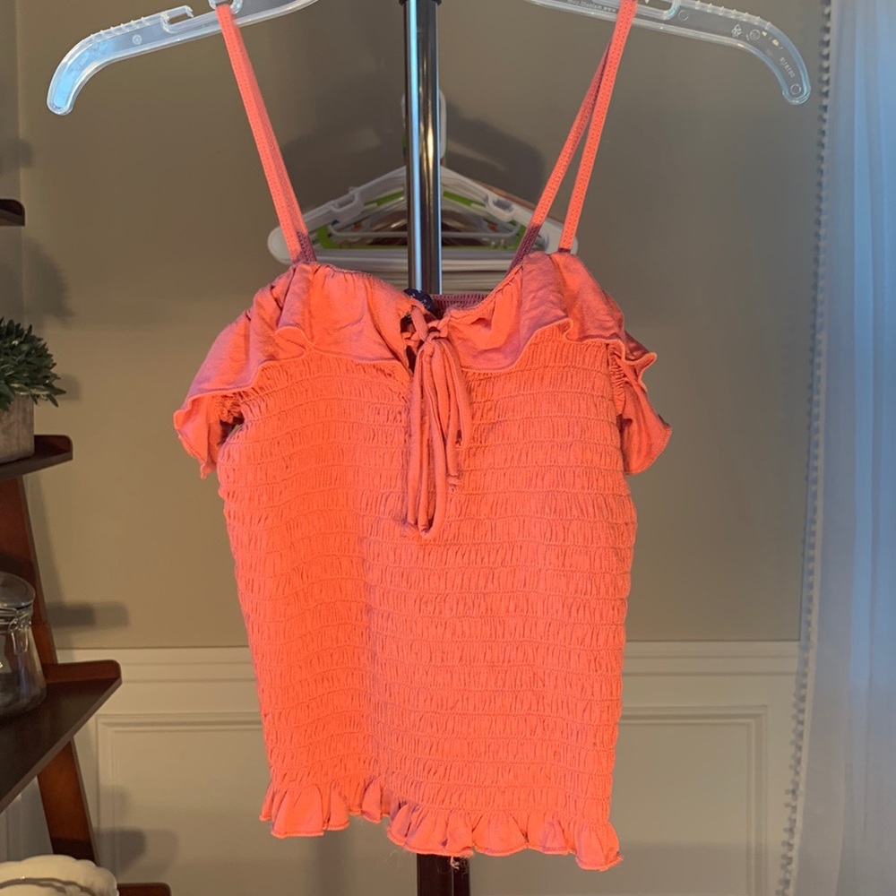 American Eagle coral spaghetti strap top